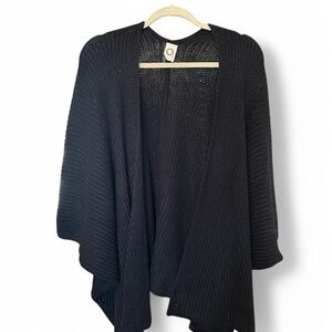 Anthropologie Akemi + Kin Black Knit Open Front Cardigan -O/S